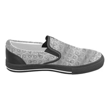 Load image into Gallery viewer, Hair scissor print metal Men&#39;s Slip-on Canvas Shoes (Model 019)
