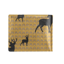Load image into Gallery viewer, Deer print wallet Bifold Wallet with Coin Pocket (Model 1706)

