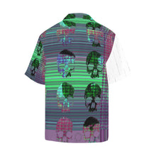Load image into Gallery viewer, skull print button down Hawaiian Shirt
