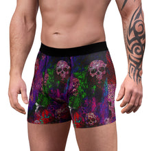 Load image into Gallery viewer, Men&#39;s Boxer Briefs purple skull print
