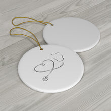 Load image into Gallery viewer, Nurses/doctors print Round Ceramic Ornaments
