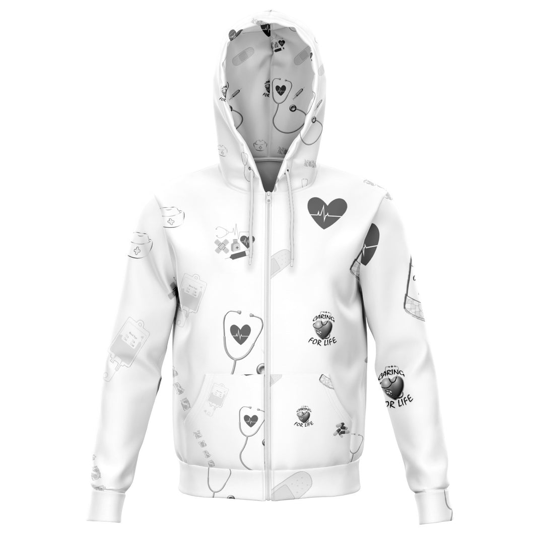 Nurse themed Print microfleece hoodies