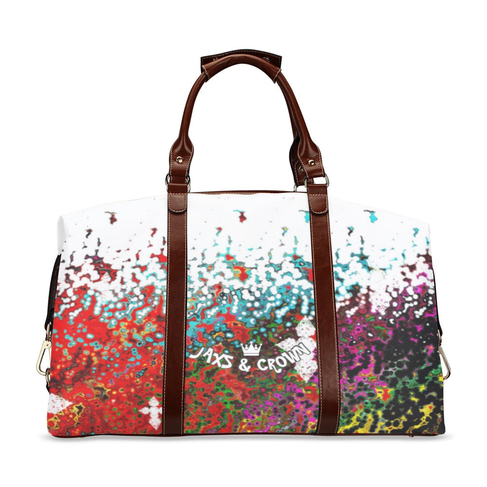Multicolored w/ crosses abstract travel bag Classic Travel Bag (Model 1643) Remake