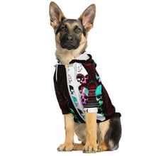 Load image into Gallery viewer, Skull themed print pet zip up hoodie jackets
