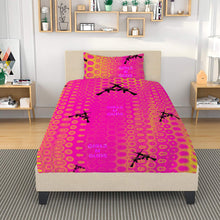 Load image into Gallery viewer, Girls n Guns pink circle print SF_F7 Beddings
