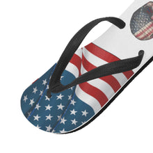 Load image into Gallery viewer, American Theme/skull print D40 Flip Flops
