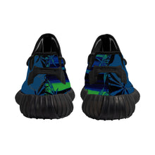 Load image into Gallery viewer, Marijuana leaf print D14 Breathable Mesh Knit Sneaker - Black
