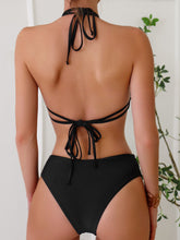 Load image into Gallery viewer, Bikini Solid Color Tied Backless Sexy Bikini Split Swimsuit Swimwear
