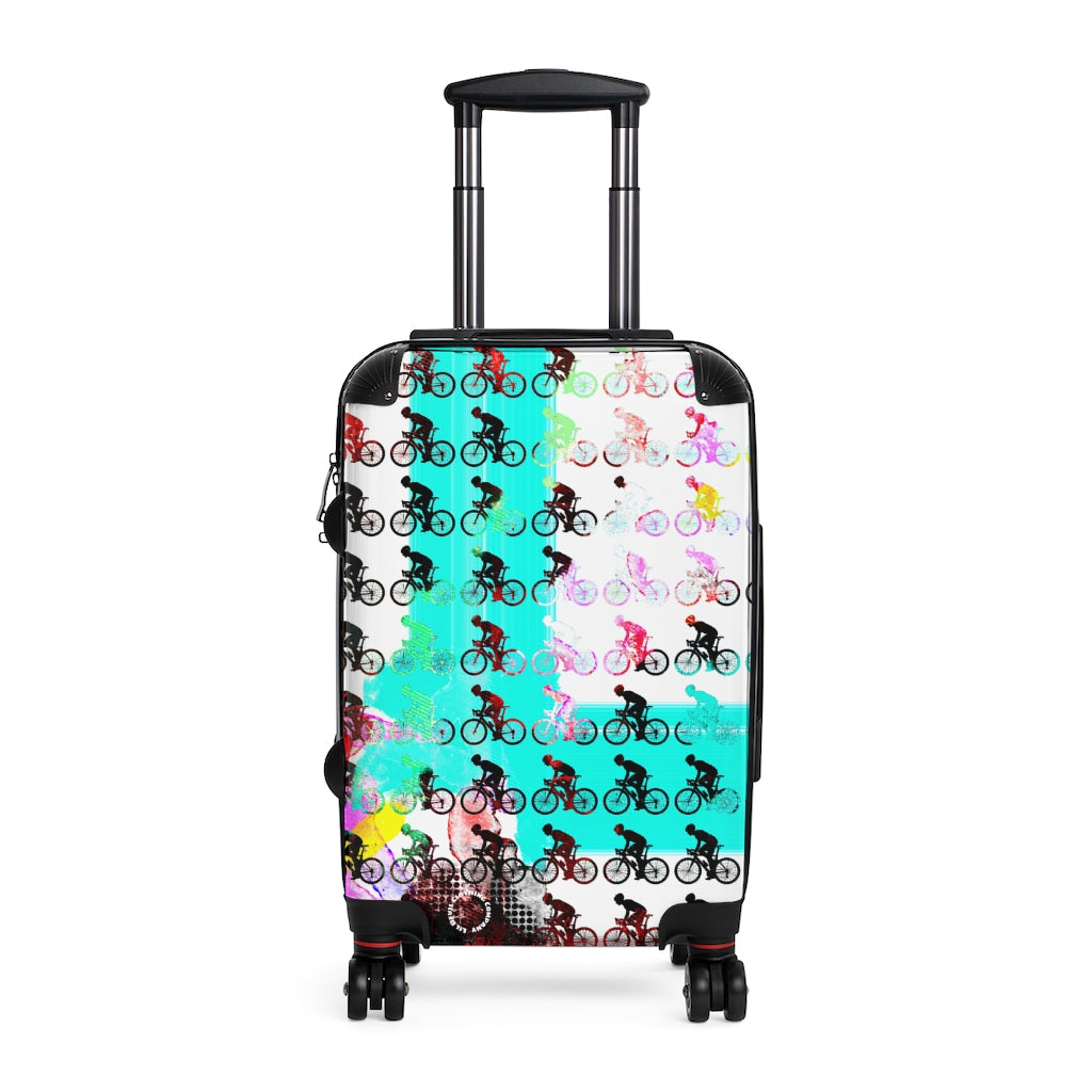 Bicycle Theme print Cabin Suitcase