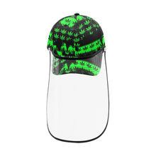 Load image into Gallery viewer, Marijuana print Dad Cap (Detachable Face Shield)
