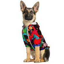 Load image into Gallery viewer, Doberman print zip up hoodie, dog apparel
