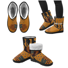 Load image into Gallery viewer, American Strong print Custom High Top Unisex Snow Boots (Model 047)
