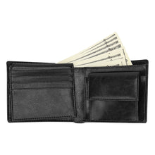 Load image into Gallery viewer, Dark abstract print wallet Bifold Wallet with Coin Pocket (Model 1706)
