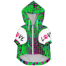 Load image into Gallery viewer, Pink/green love print zip up hoodie
