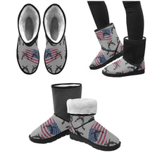 Load image into Gallery viewer, American Theme print Custom High Top Unisex Snow Boots (Model 047)
