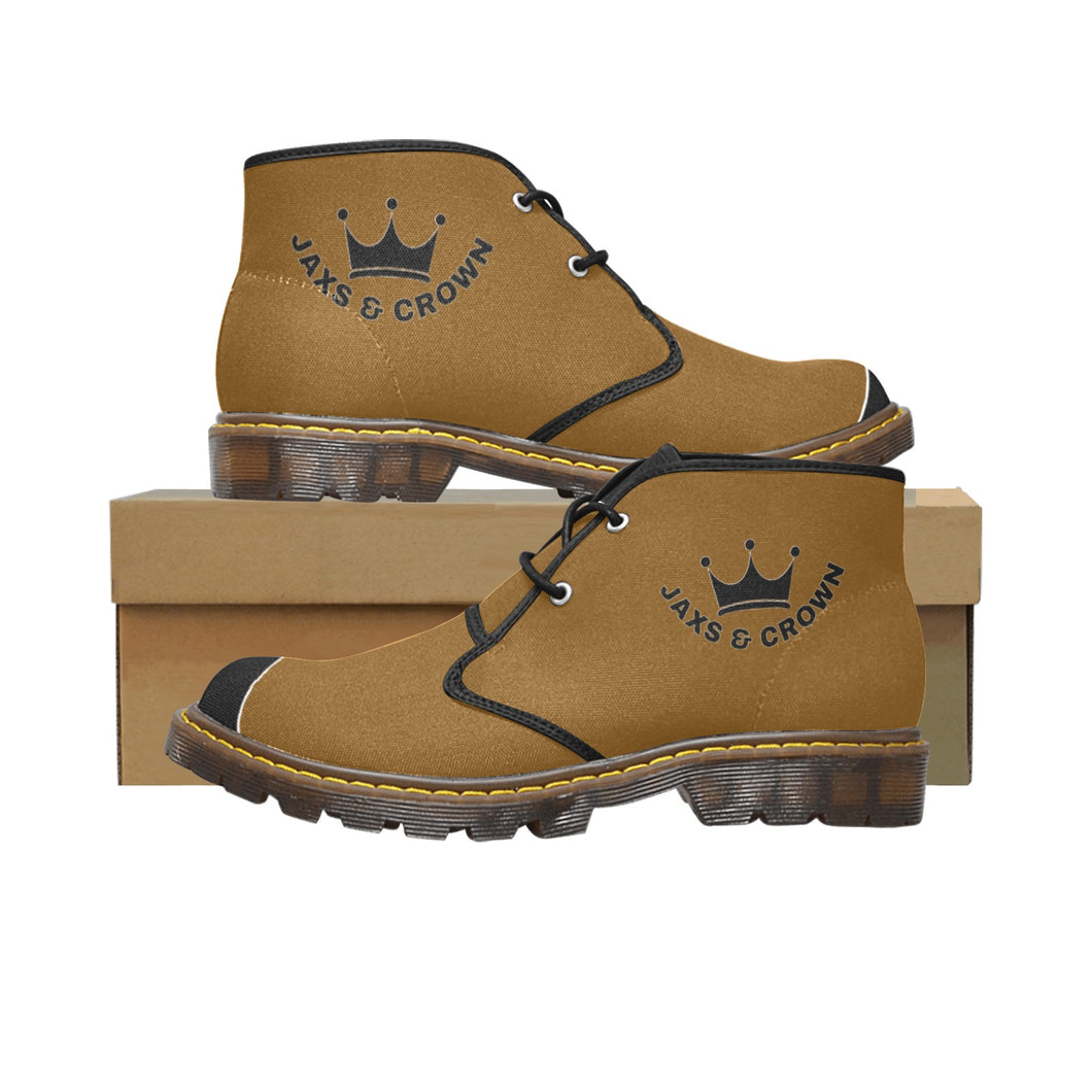 ChukkaB4 jaxs & crown  print Men's Canvas Chukka Boots (Model 2402-1)