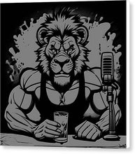 Load image into Gallery viewer, Leo - Canvas Print lion Podcaster
