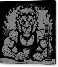 Load image into Gallery viewer, Leo - Acrylic art Print lion Podcaster
