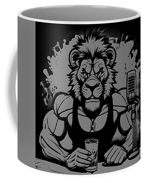 Leo - Mug lion podcaster