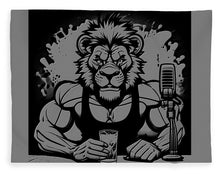 Load image into Gallery viewer, Leo - Blanket black and silver gray podcaster
