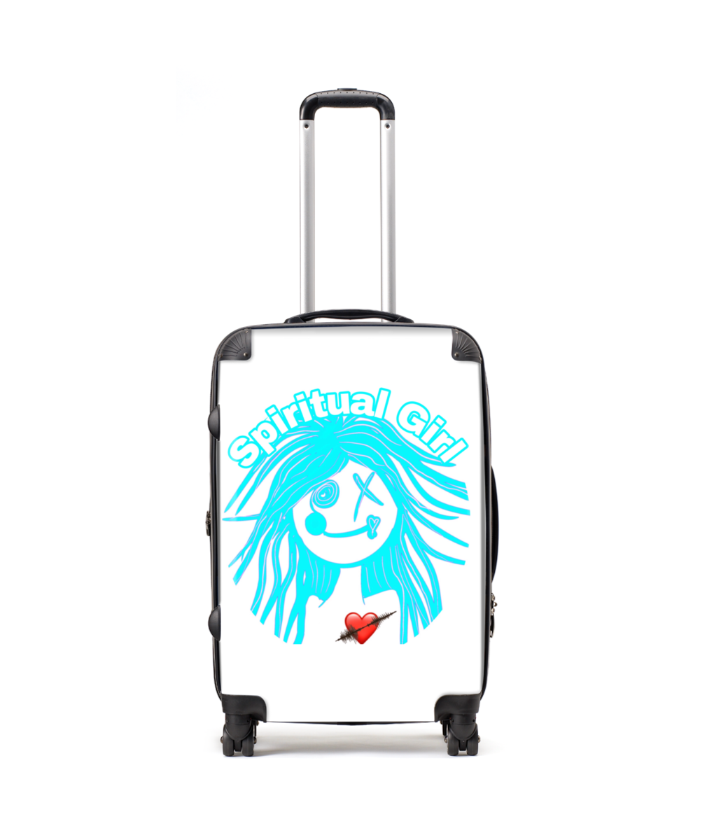 Spiritual girl print Medium Suitcase 20.5