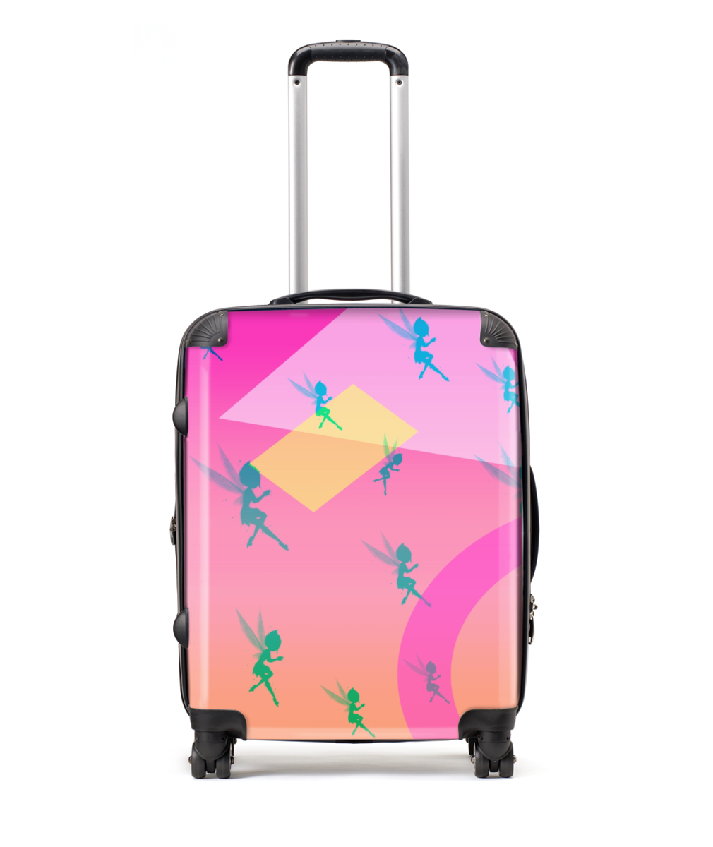 Girls fairy print Large Suitcase 25
