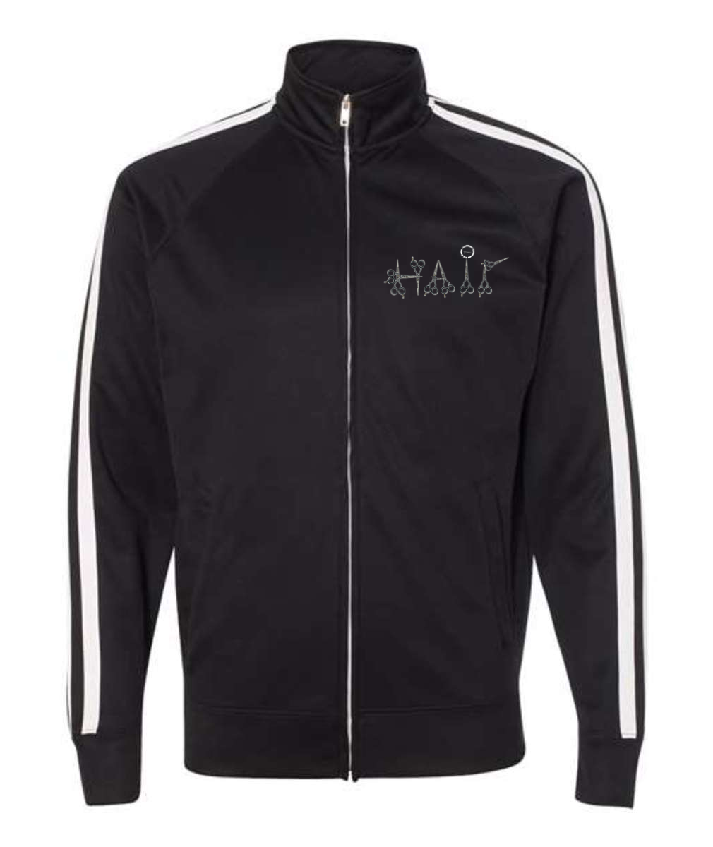 Hair print Independent Trading Co. - Unisex Lightweight Poly-Tech Full-Zip Track Jacket Embroidered