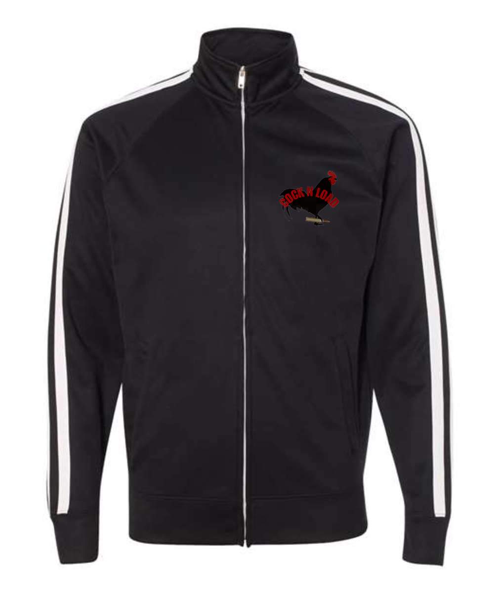 Cock n load 2Embroidered Independent Trading Co. - Unisex Lightweight Poly-Tech Full-Zip Track Jacket or Similar