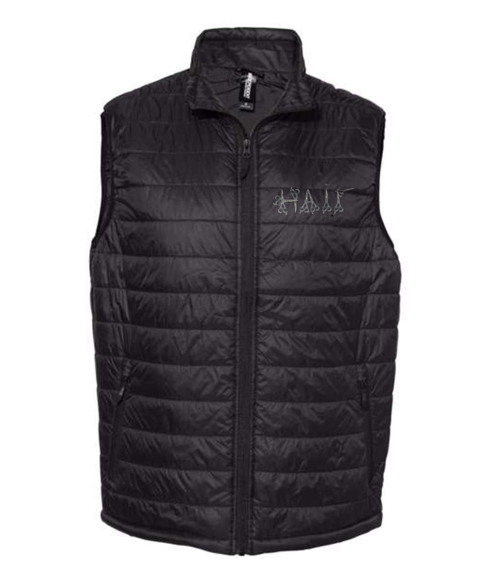 Hair print Independent Trading Co. - Puffer Vest Embroidered
