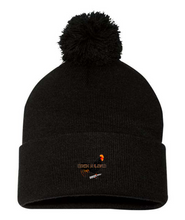 Load image into Gallery viewer, Cock n load 2 Embroidered Pom Pom 12 Knit Beanie
