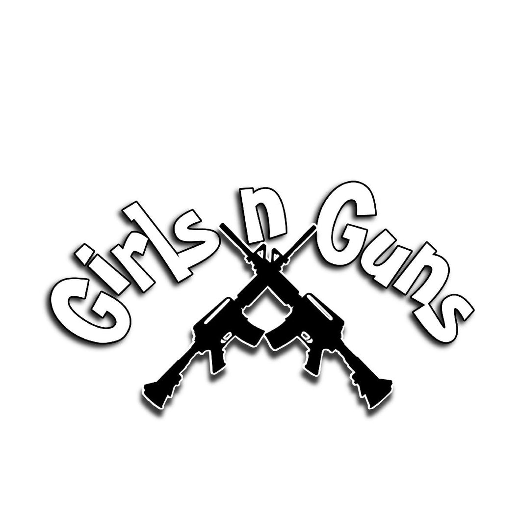 Girls n Guns print VIS - 30oz Laser Engraved Tumbler - Black